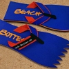 Badetrenner, Zehenlatschen, BeachBotten im Sand stehend, Modell Color Punk, blau