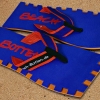 Badelatschen, Zehentrenner, BeachBotten, Modell Color Center, blau, orange