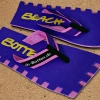 Badelatschen, Zehentrenner, BeachBotten, Modell Color Center, lila, pink