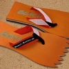 Badetrenner, Zehenlatschen, BeachBotten im Sand stehend, Modell Color Punk, orange
