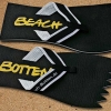 Badetrenner, Zehenlatschen, BeachBotten im Sand stehend, Modell Color Punk, schwarz