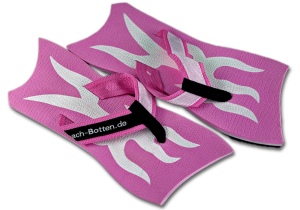 Zehenschuhe, Badelatschen, BeachBotten, Modell Multi Twist, pink